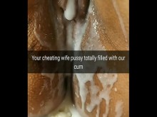 POV ¡Tu esposa fértil y tetona después de toda la noche en un gangbang con creampie queda embarazada con seguridad! - Juego de roles con subtítulos de cornudos - Milky Mari