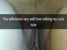 ¡Engaño, esposa puta, entrenamiento de coño desnudo sin condón!