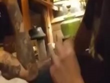 Descuidado garganta profunda chupando bwc