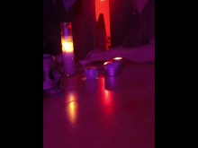 Novia fantasma atada y follada por un consolador